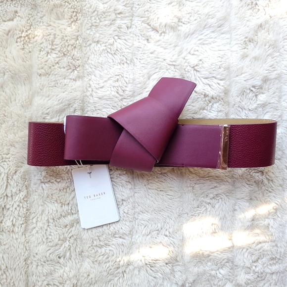 🍒NWT🍒 TED BAKER BOVINE LEATHER BELT - Picture 1 of 5
